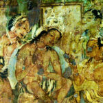 Vakataka Period Painting from Ajanta Caves, Aurangabad